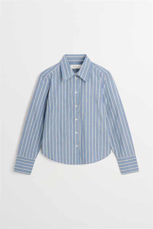SKALL STUDIO FAUNA SHIRT BLUE/BLACK/WHITE STRIPE